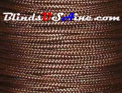 1.8 millimeter cord, poly shade cord, color brown