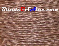 1.8 millimeter cord, poly shade cord, color light brown