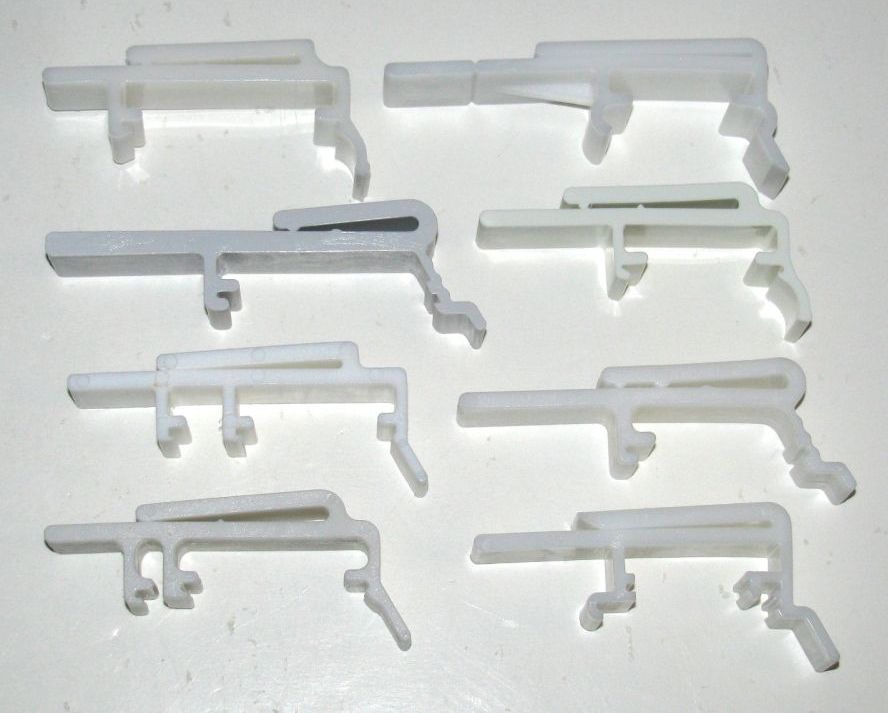 Selection of 5 Valance Clips for Vertical Blinds with dust cover valance
