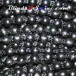 #10 Plastic Beaded Chain, High Density, Black Bead, 4.3mm Bead, Plastic Beaded Cord