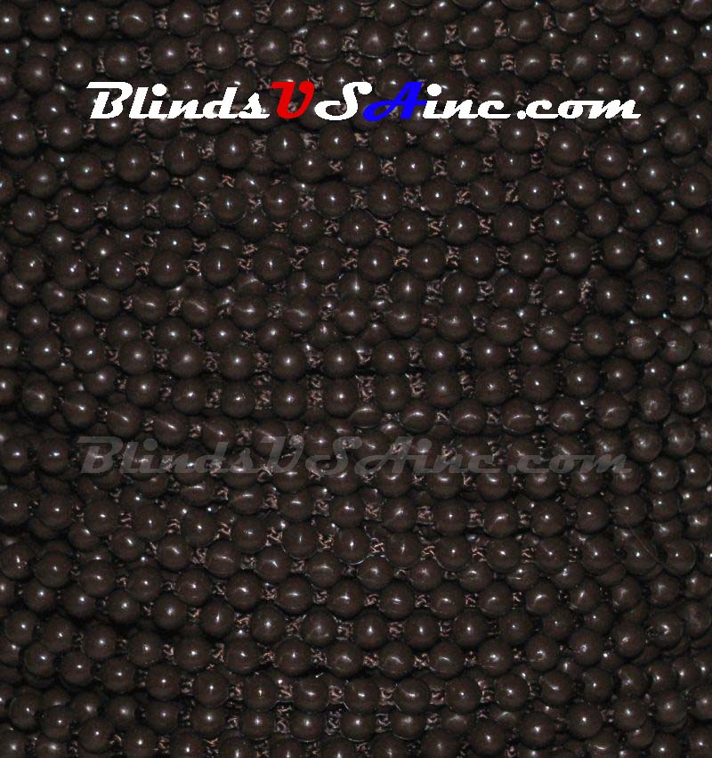 #10 Plastic Beaded Chain, High Density, Brown Bead, 4.3mm Bead, Plastic Beaded Cord
