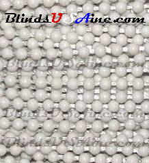 #6 Plastic Beaded Chain/Cord, Ivory Bead, 3.1mm Bead, Plastic Beaded Cord