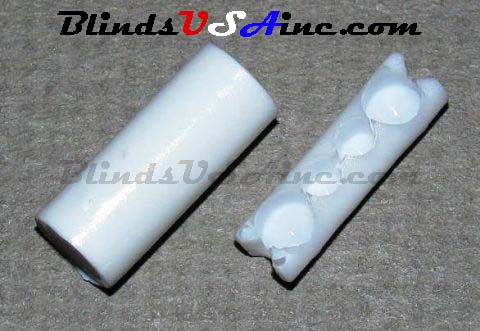 #6 Plastic Bead Chain Connector, 2 piece slide toghter, color white
