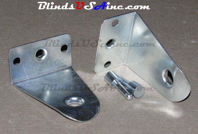 Horizontal Blind metal Hold Down Brackets with pins