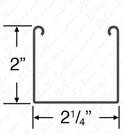 Dimensions of High Profile rail 2 inch x 2-1/4 inch