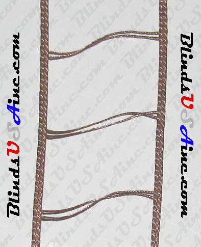 Mini Blind Ladder Cord, Color Praline, 1-1/8" inside width