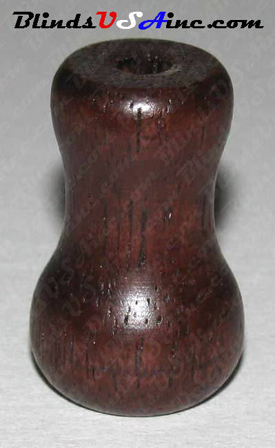 Wood Cord Tassel, color Mahogany, #HOR-TAS1-MH