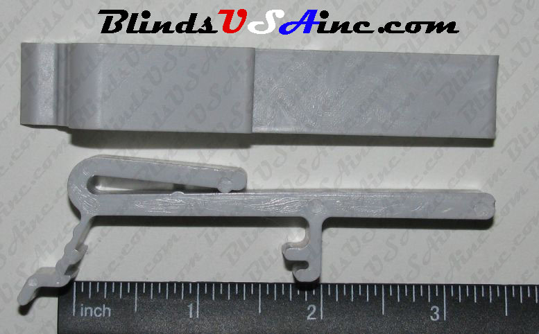 Vertical Blind Dust Cover Valance Clip, this Clip will fit headrails between 1-7/8 to 1-15/16 inchs