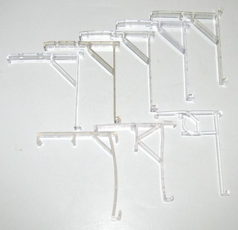 Selection of 8 Valance Clips for Vertical Blinds with channel panel valance