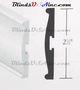 Display - Profile image of 2-1/2" wood valance