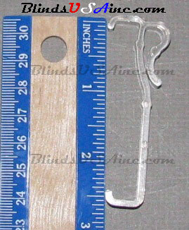 Horizontal Blind 2-1/2 inch tall Wrap Around Valance Clip, item # HCL-250