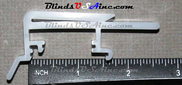Tiltrak Vertical Blind Dust Cover Valance Clip, fitS 1-1/16 inch and 1-9/16 inch headrail