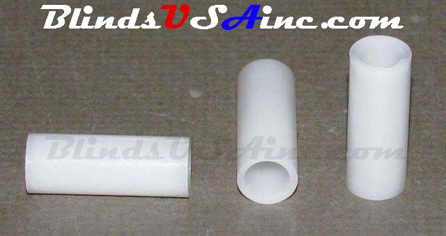 1 inch round pinion rod spacers, white