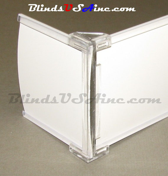 Vertical Blind Valance Clip for Channel Panel Style Valances Clear 20 QTY. 
