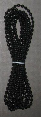 Continuous Chain Loop, #10 Plastic Bead, Color Black