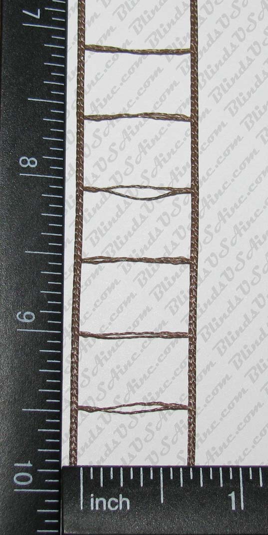 Micro Mini Blind Ladder Cord - Color Brown