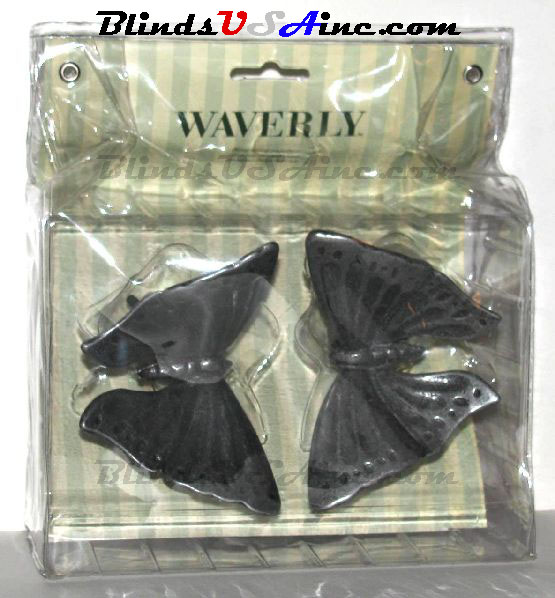 Waverly 1" Pole Decorative Rosette's, Butterfly design, Part # 2525.097