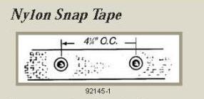 Kirsch Ripple-fold Snap Tape, Item # DRP-92145, Part # 92145-1052