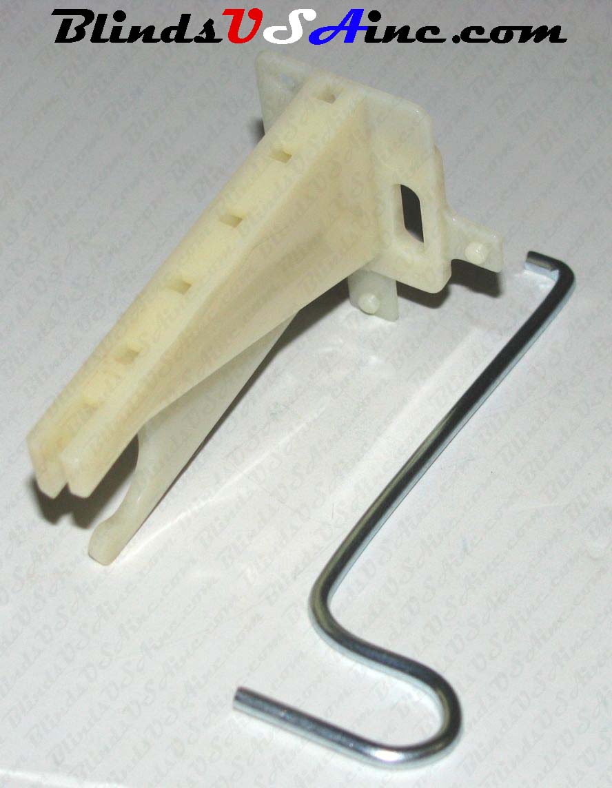 Graber Lock-Seam Curtain Rod Replacement Support Bracket with Wire Support for 4-729-12 and 7-733-12 rods