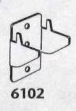 Kirsch double locksem curtain rod bracket, part # 6102-061, drawing