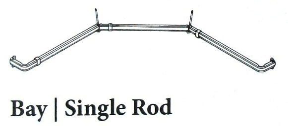Kirsch Single Bay Curtain Rod
