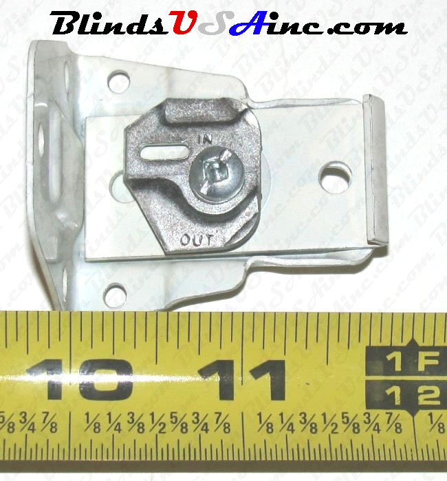 Kirsch supperfine single support bracket, measurements, part # 3576-025