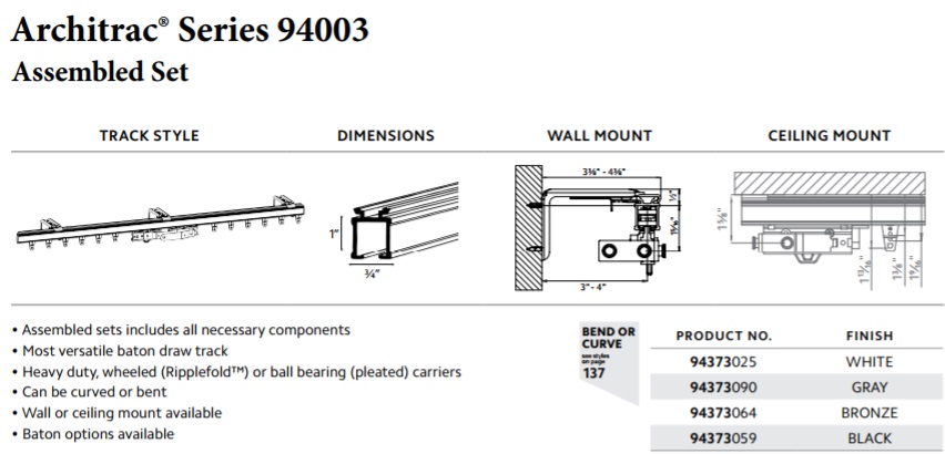 Rod Desyn Ball Bearing Carrier 12-Pack Friction Carrier Slides For Architrac EZ-Track Drapery Ceiling Systems Cubicle Track