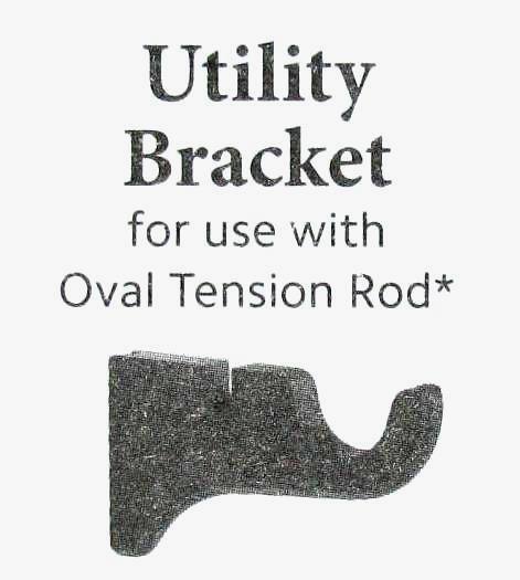 Kirsch Wood Trends 1-3/8" Pole Utility Bracket, 9 finishes