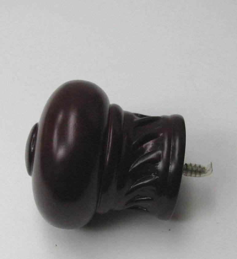 Graber 2" screw-in finial Eminence, part #3-1448-77 side view