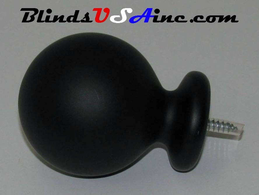 Graber 1-3/8" screw-in finial Elite Simplicity Ball, part #3-414-39 side view