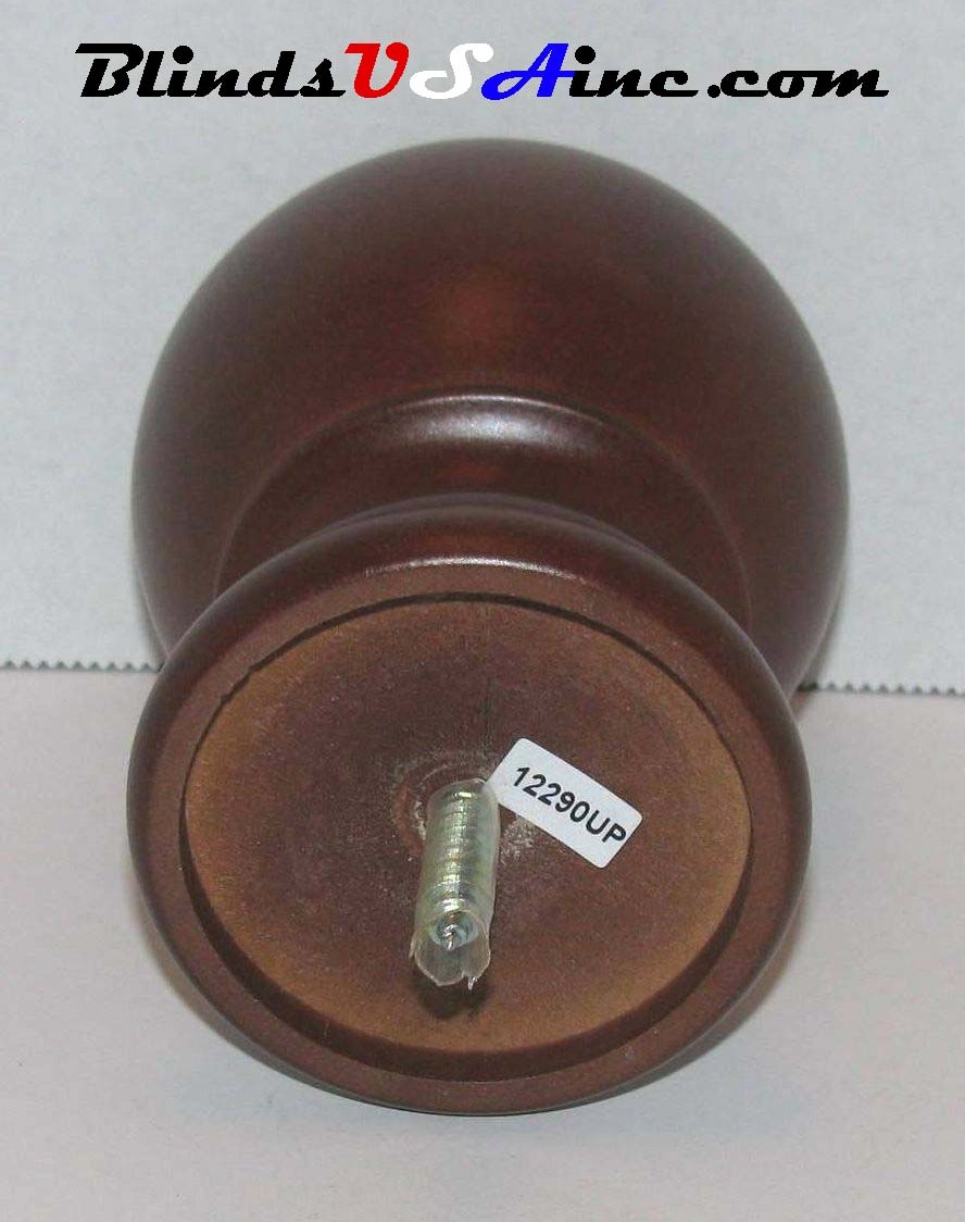 Graber 2" screw-in finial Round, part #3-107-18 back view